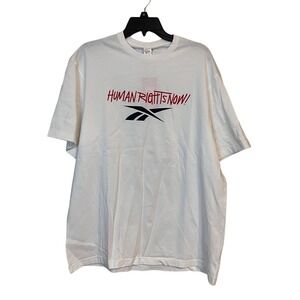 NWT Men's Reebok Classics Human Rights Now! short sleeve T-shirt Size M